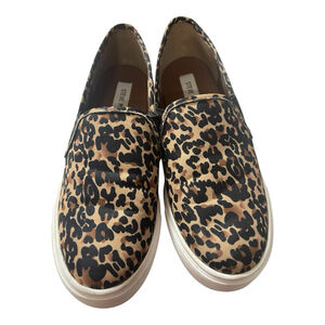 Steve Madden Womens Leopard Print Sneakers Loafers Size 8.5
